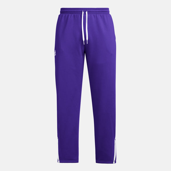 Front view of the Adidas Men's Sideline ATHL Full Zip Knit Pants.
