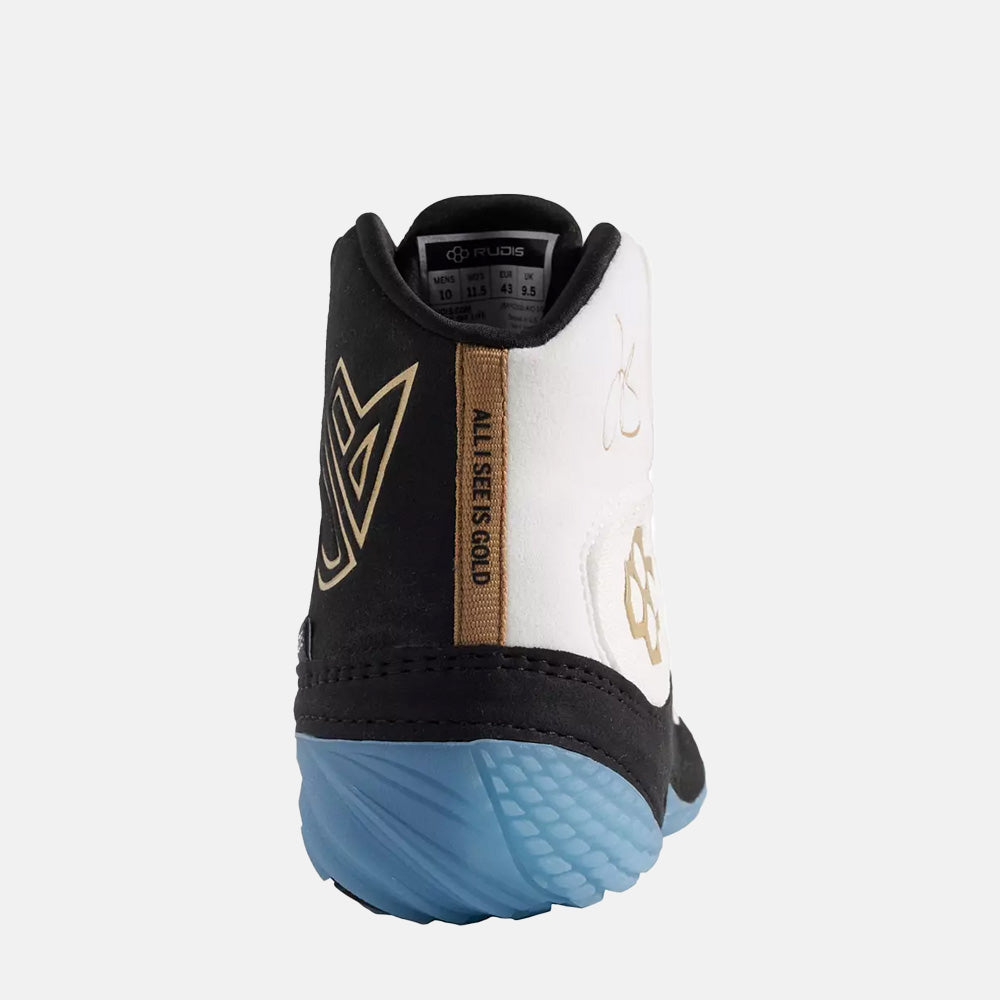 Rear view of the Rudis Jordan Burrough JB1 Wrestling Shoes.