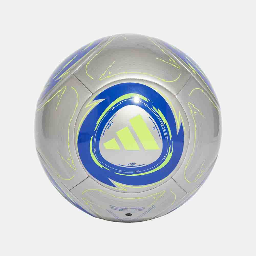 Front view of the Adidas Messi Club Soccer Ball.