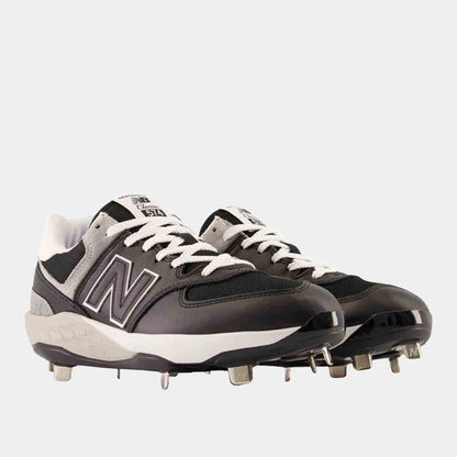 Front view of Men's New Balance Fresh Foam X 574 Metal Baseball Cleats.