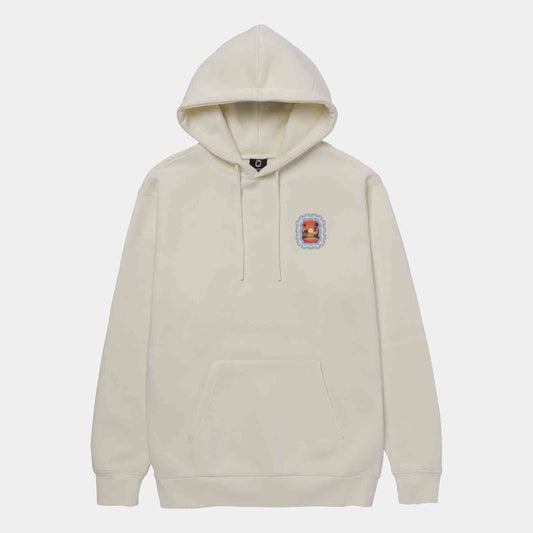 Front view of the Overtime Love It Here Hoodie.