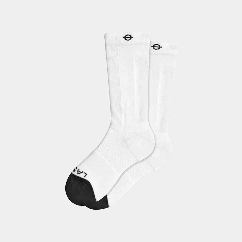 Side view of the Lasso Performance Compression Crew Sock 2.0.