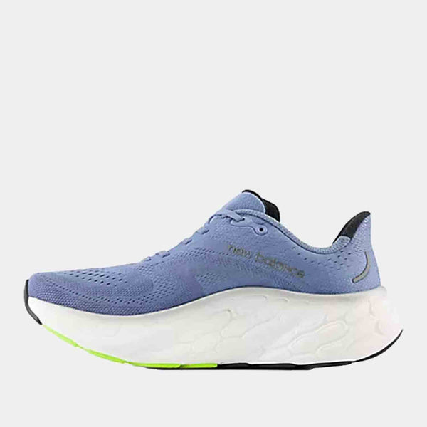 Side medial view of the Men's New Balance Fresh Foam X More v4 Running Shoes.