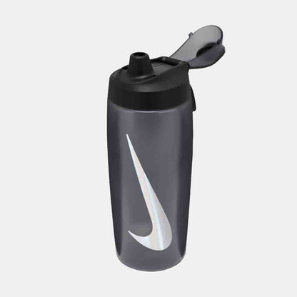 Front view of the Nike Refuel Bottle Locking Lid 18oz.