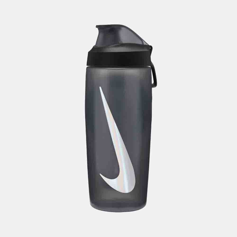 Front view of the Nike Refuel Bottle Locking Lid 18oz.
