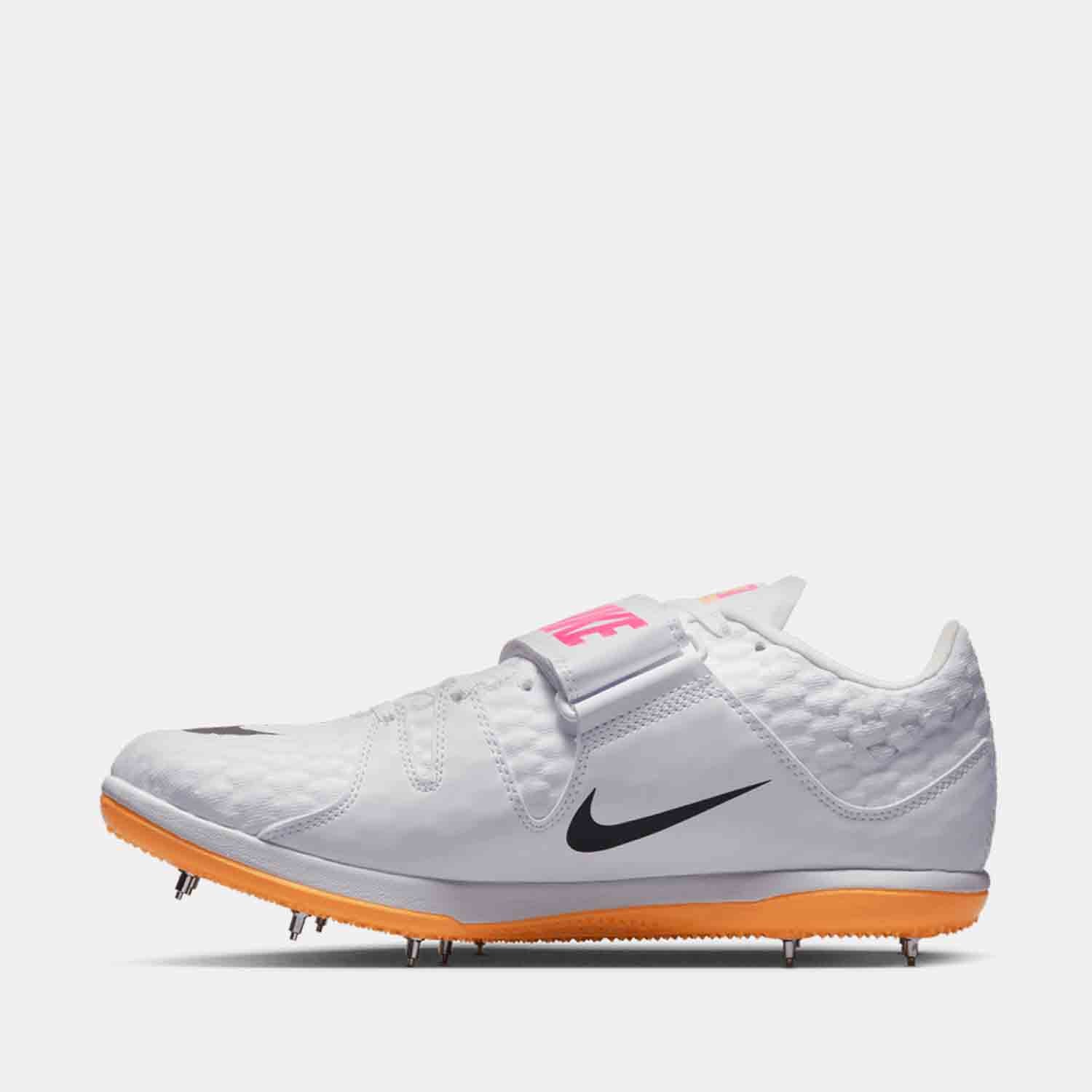 Side medial view of Nike High Jump Elite Jumping Spikes.