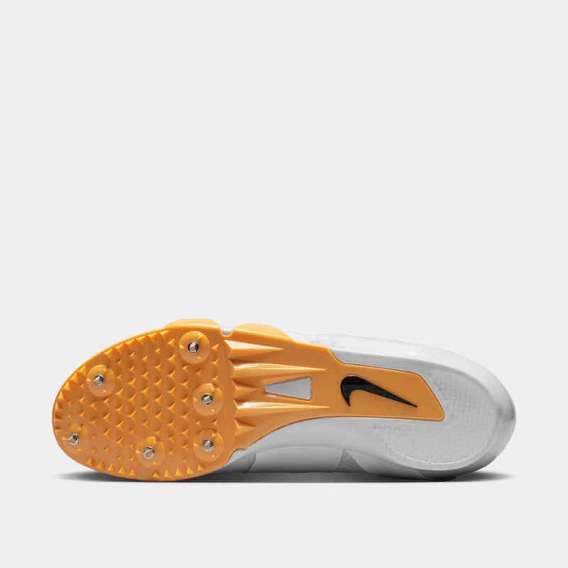 Bottom view of Nike Pole Vault Elite Jumping Spikes.