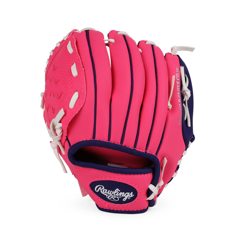 Rear view of Player Series Youth T-Ball Glove W/Ball.