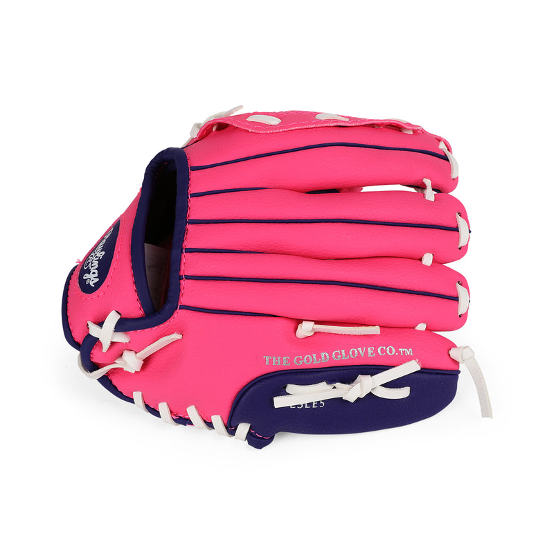 Side view of Player Series Youth T-Ball Glove W/Ball.