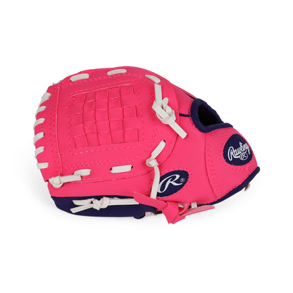 Side view of Player Series Youth T-Ball Glove W/Ball.