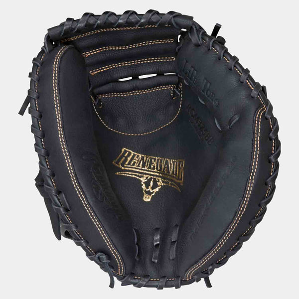 Front palm view of Rawlings Renegade Series 32.5" Catcher's Mitt.