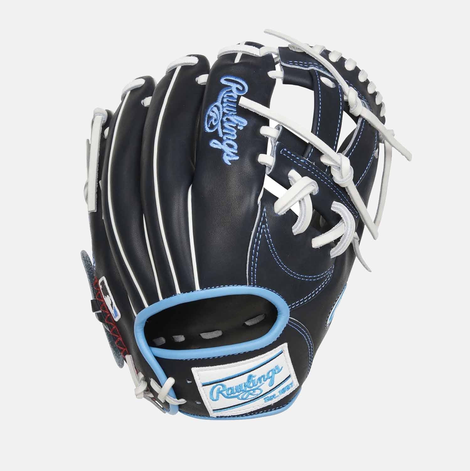 Rear view of PRONP4-7N 11.5 Heart of the Hide Gold Glove.