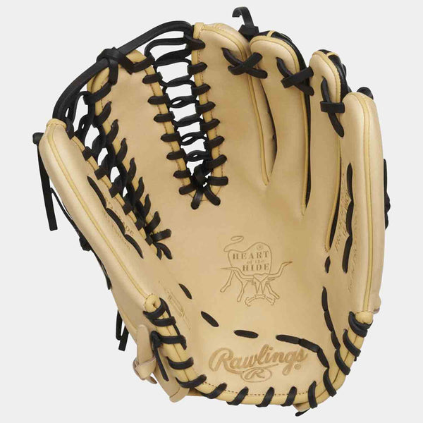 Front palm view of Rawlings Heart of The Hide 12.75" Trape-Eze Glove.