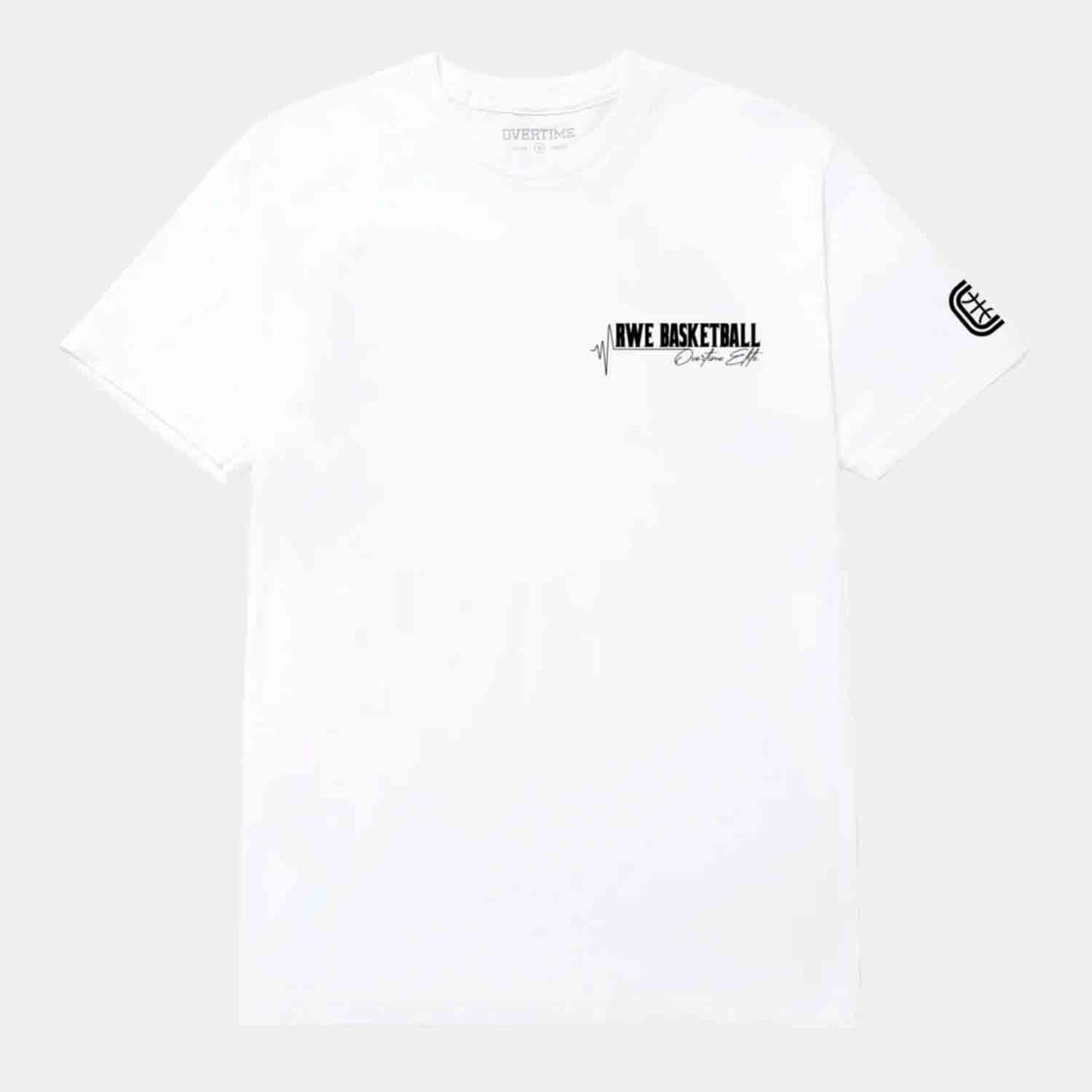 Front view of the Overtime RWE Ball Tee.