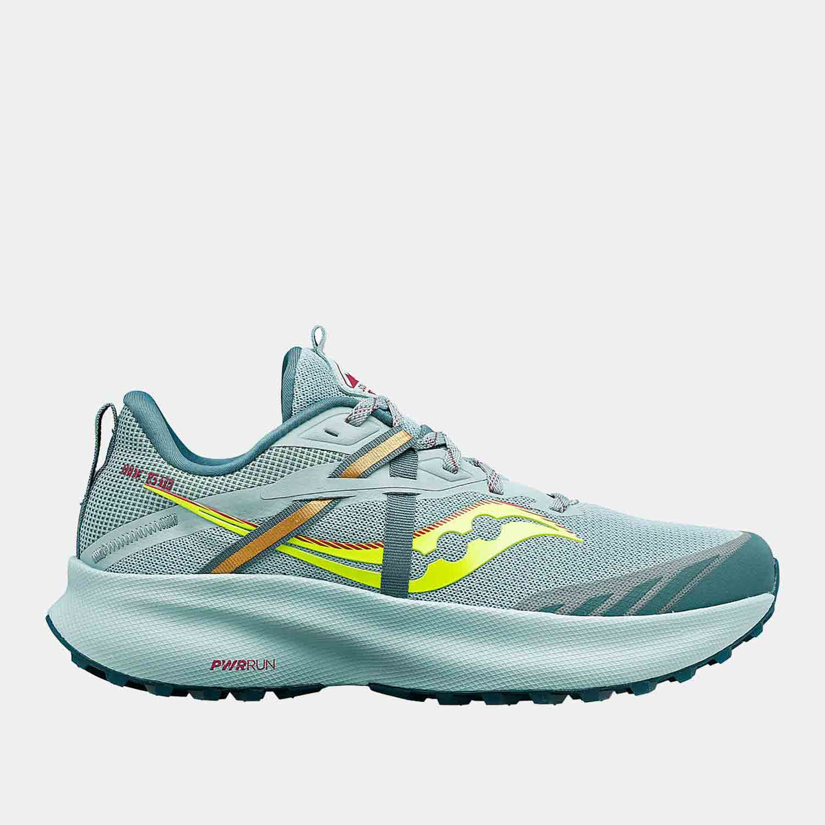 Side view of Women's Saucony Ride 15 Trail Running Shoes.