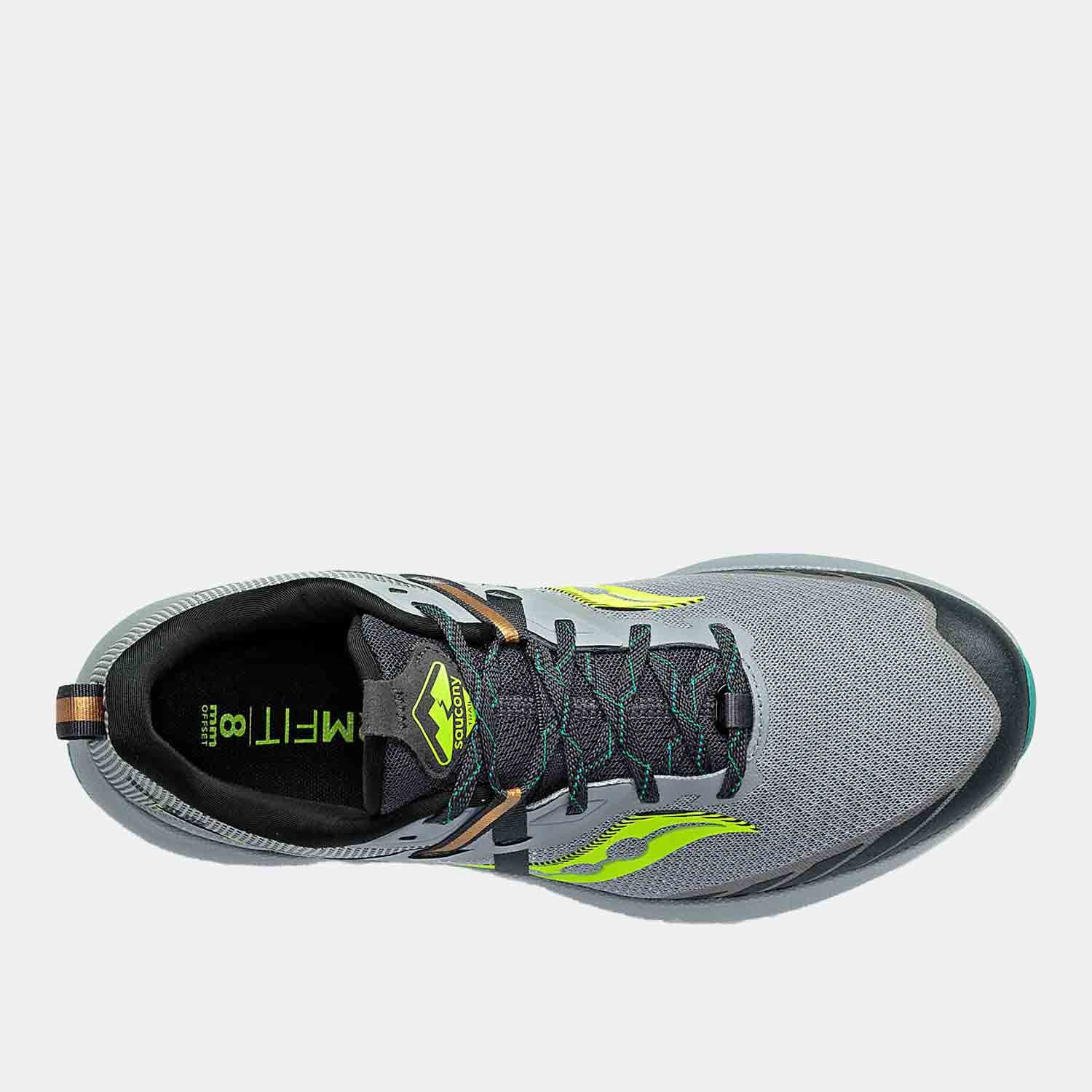 Top view of Men's Saucony Ride 15 Trail Running Shoes.