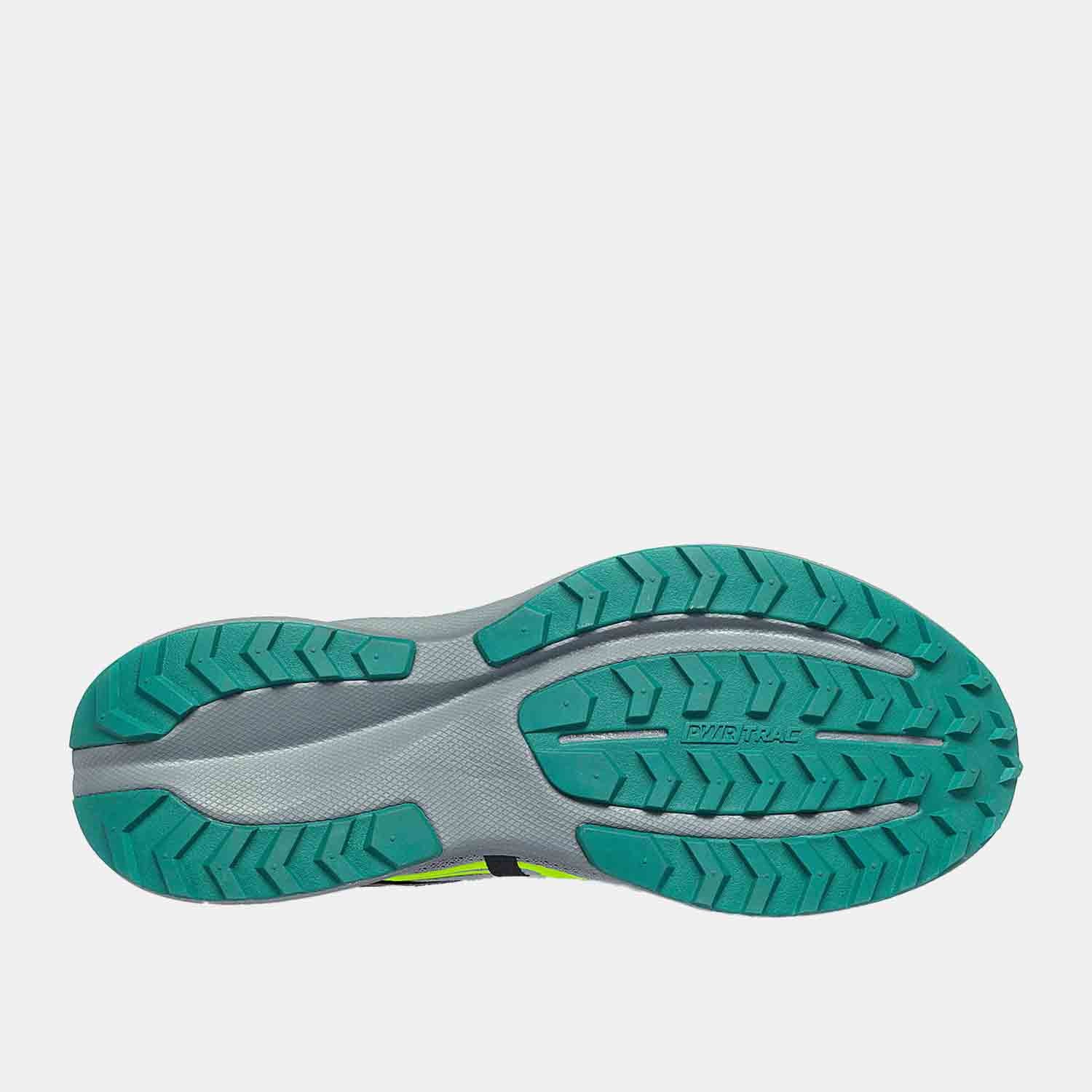 Bottom view of Men's Saucony Ride 15 Trail Running Shoes.