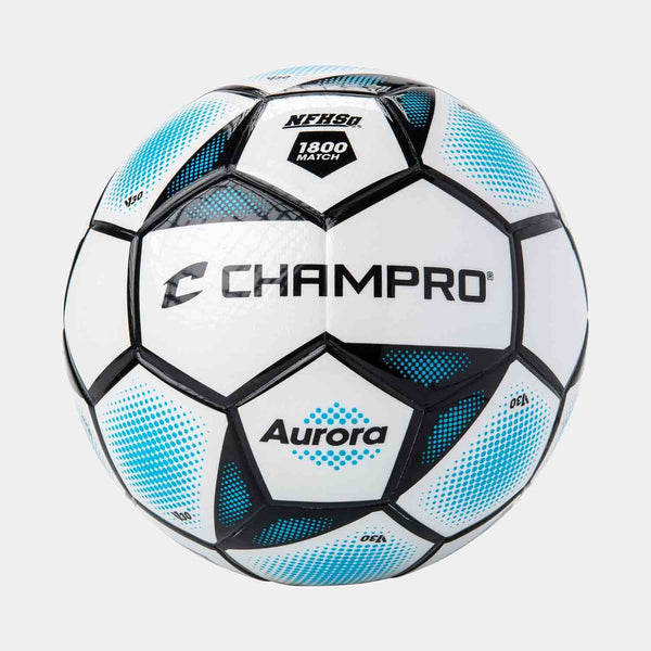 Front view of the Champro Aurora Thermal Bonded Soccer Ball.