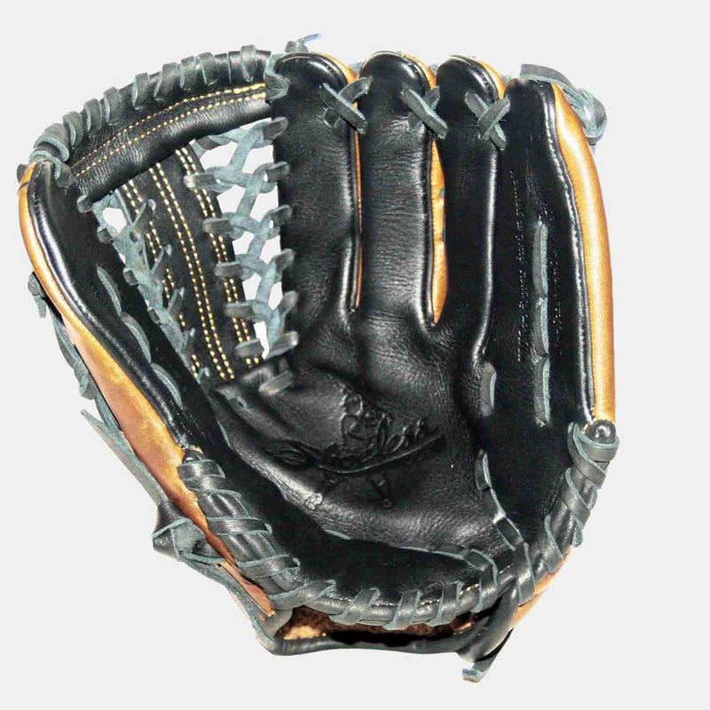 Front palm view of Pro Select 12.5" Modified Trap Web Outfielder Glove.