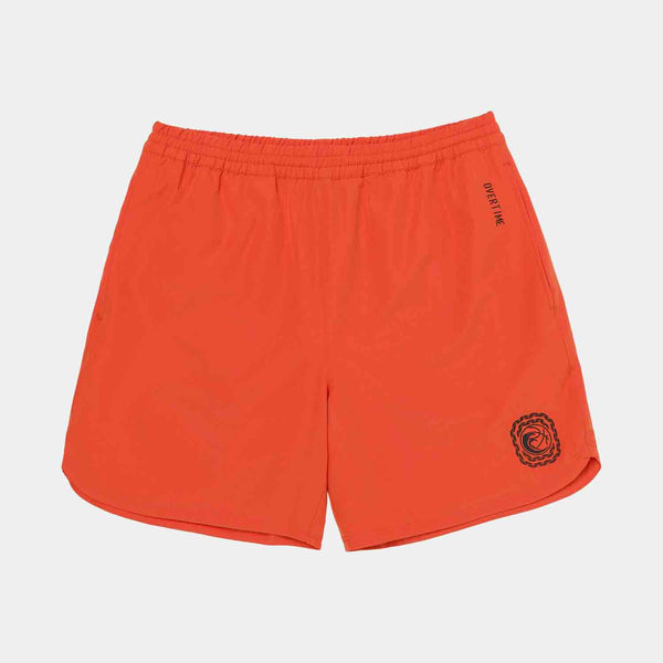 Front view of the Overtime Sunset Woven Shorts.