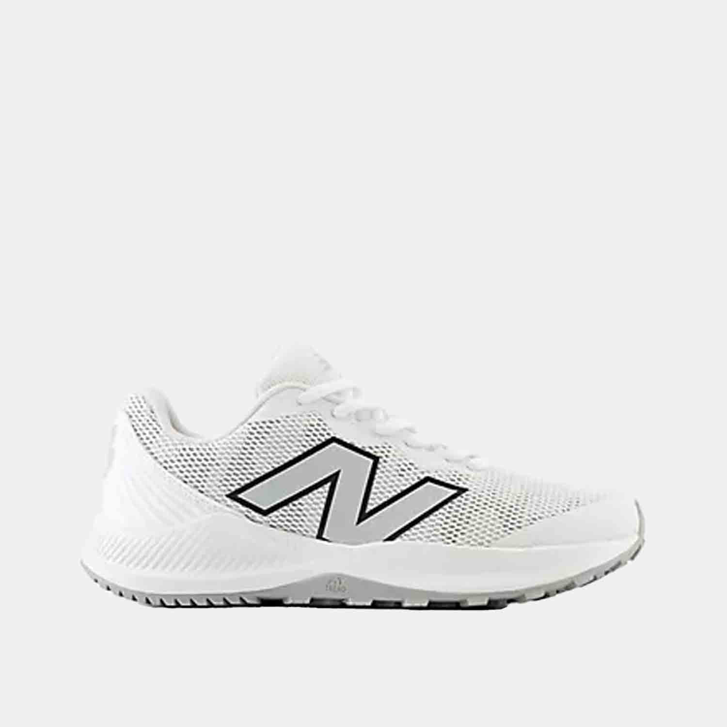 Side view of Kids' New Balance FuelCell v7 Baseball Turf Shoes.