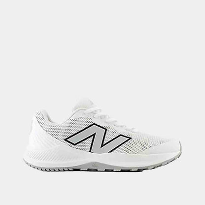 Side view of Kids' New Balance FuelCell v7 Baseball Turf Shoes.