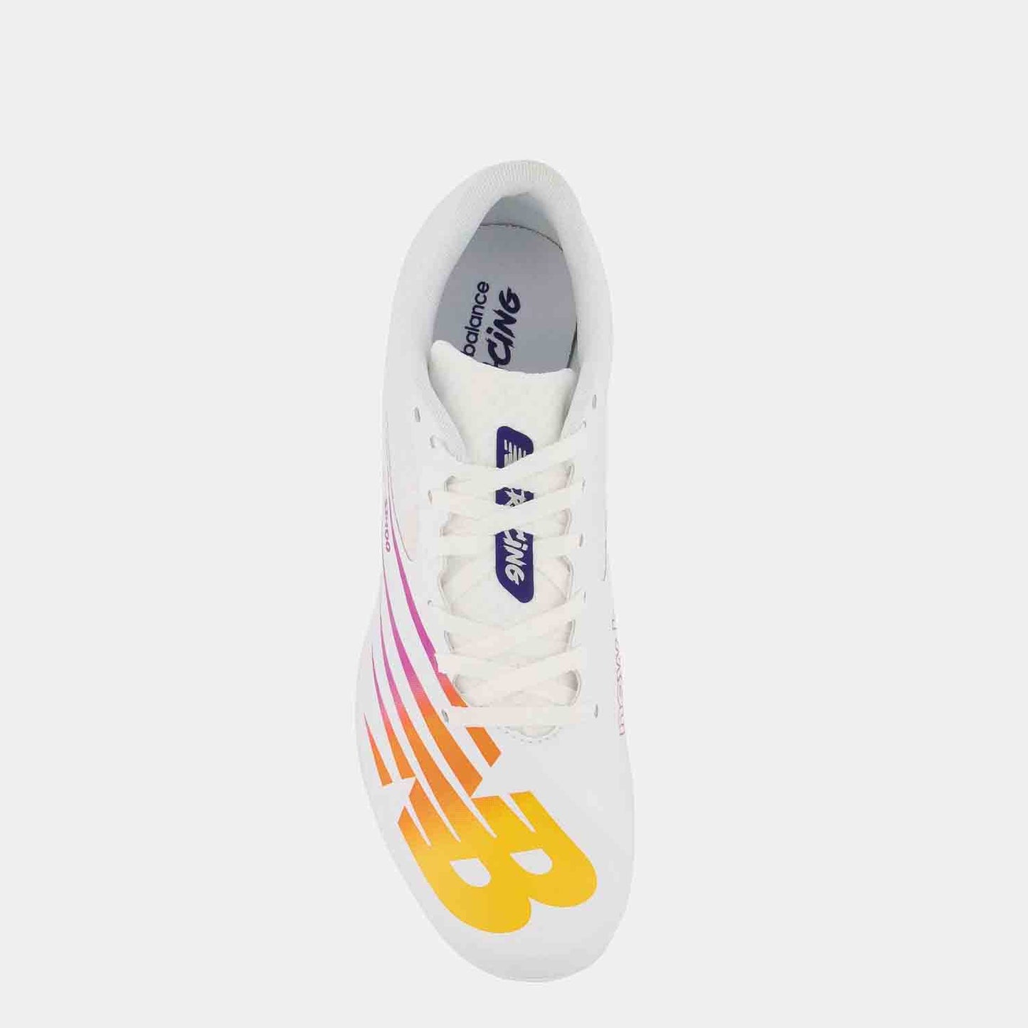Top view of the New Balance SD100v4 Sprint Spikes.