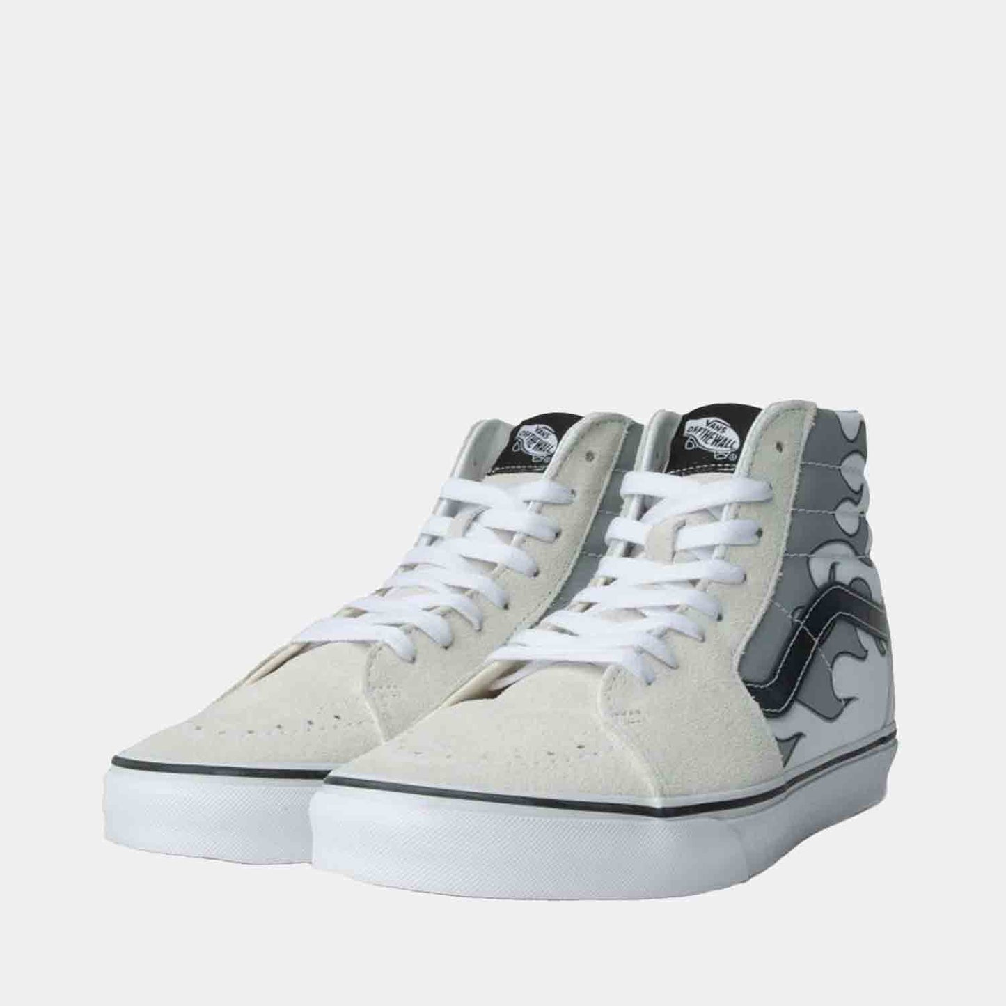 Front view of the Vans 'Reflective Flame' Sk8-Hi Shoes.