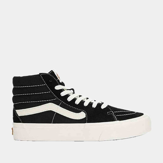 Side view of the Vans Sk8-Hi VR3 'Black Marshmallow'.