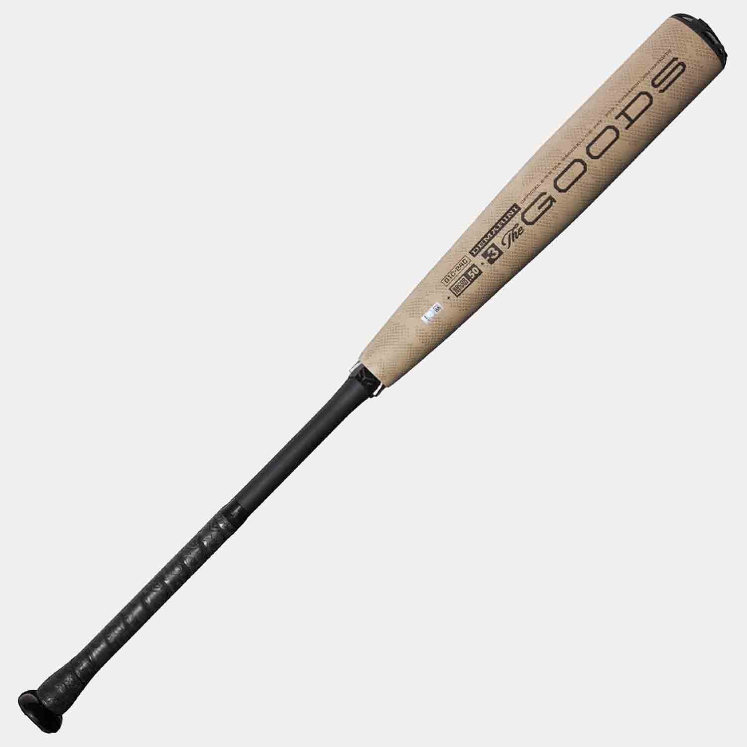 Rear view of the Demarini 2024 The Goods Camo -3 BBCOR Bat.