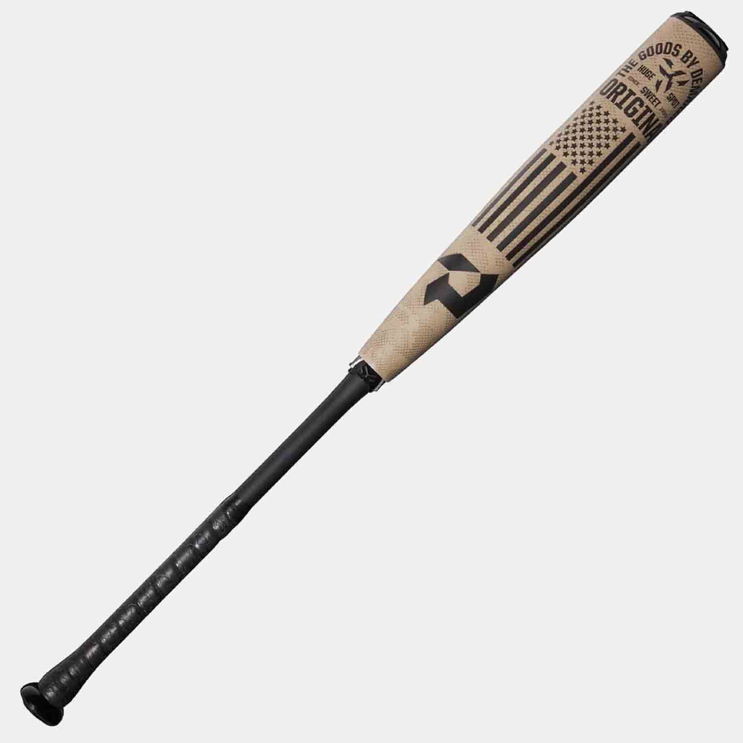 Front view of the Demarini 2024 The Goods Camo -3 BBCOR Bat.