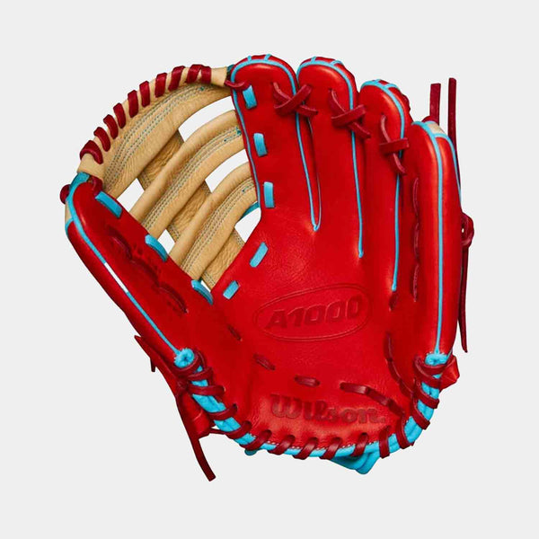 Front palm view of 2024 Wilson A1000 PF182 12.25" Outfield Glove.