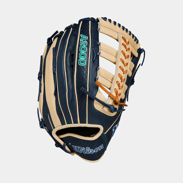 Rear view of 2024 Julio Rodriguez A2000 Outfield Baseball Glove.