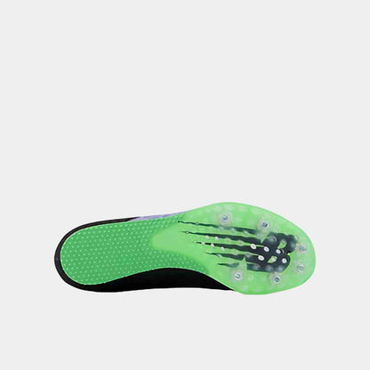 Bottom view of the New Balance Women's MD500v8 Distance Spikes.
