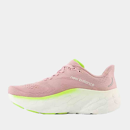 Side medial view of the Women's New Balance Fresh Foam X More v4 Running Shoes.