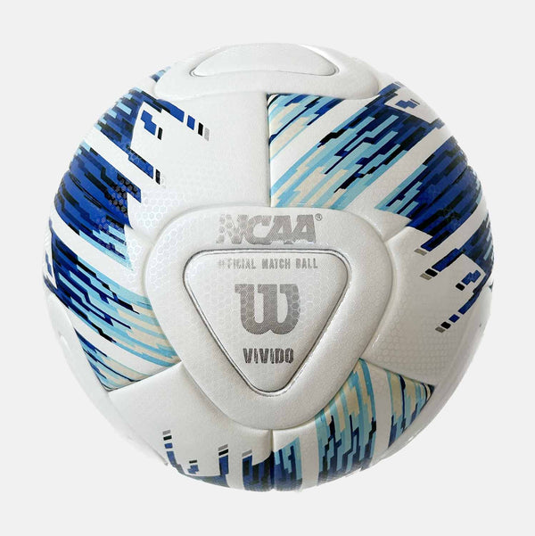 NCAA Vivido Match Soccer Ball, White/Blue