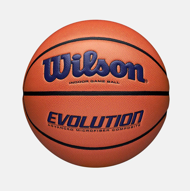 Evolution 28.5 Game Basketball, Orange/Navy