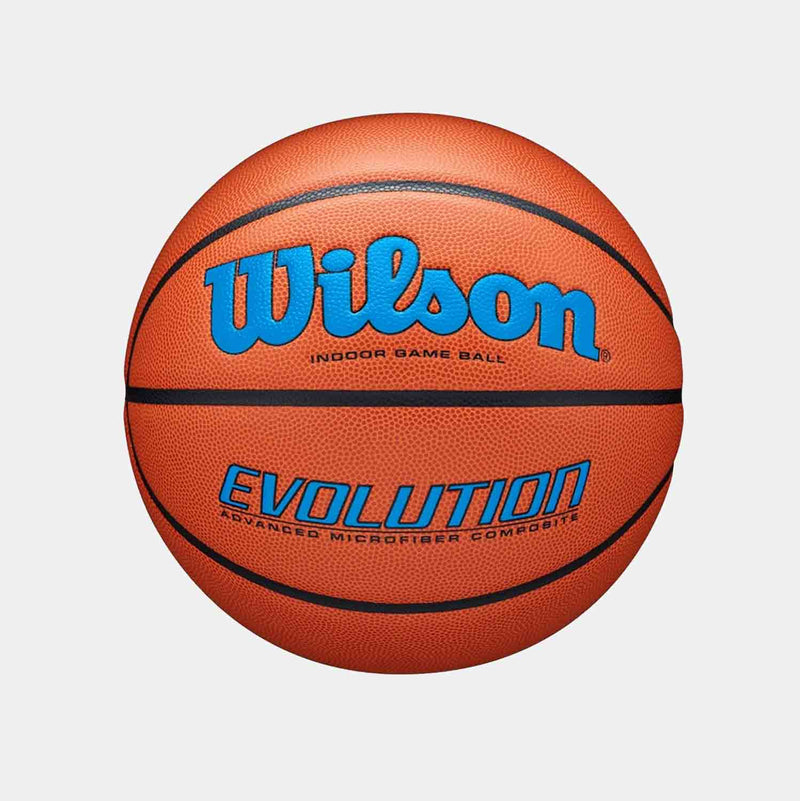 Evolution 28.5 Game Basketball, Size 7, Orange/Royal - SV SPORTS