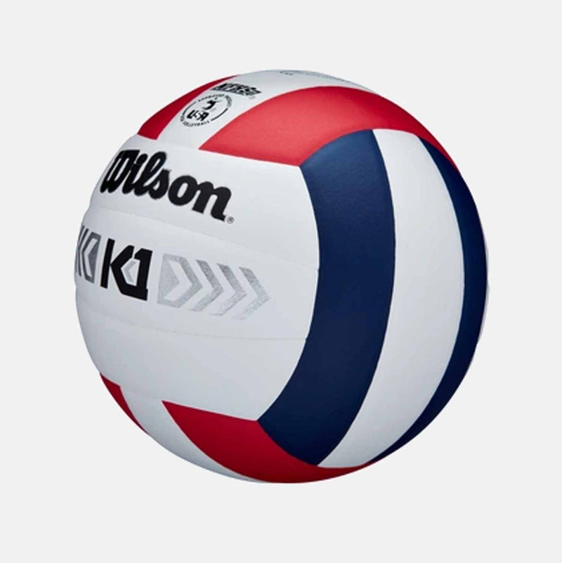 K1 Silver Official Size Volleyball, Red/White/Navy - SV SPORTS