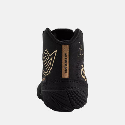 Rear view of the Kids' Rudis Jordan Burrough JB1 Wrestling Shoes.