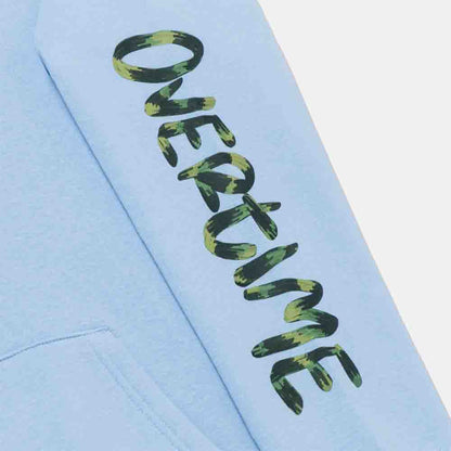 Up close, view of sleeve on the Overtime Kids' Floral Hoodie.