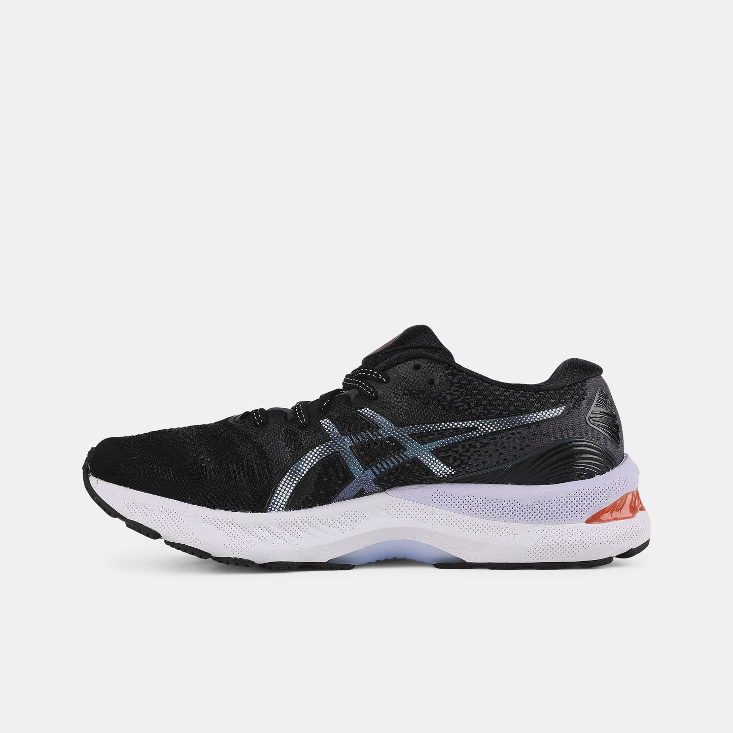 Side medial view of Women's Asics Gel-Nimbus Running Shoes.