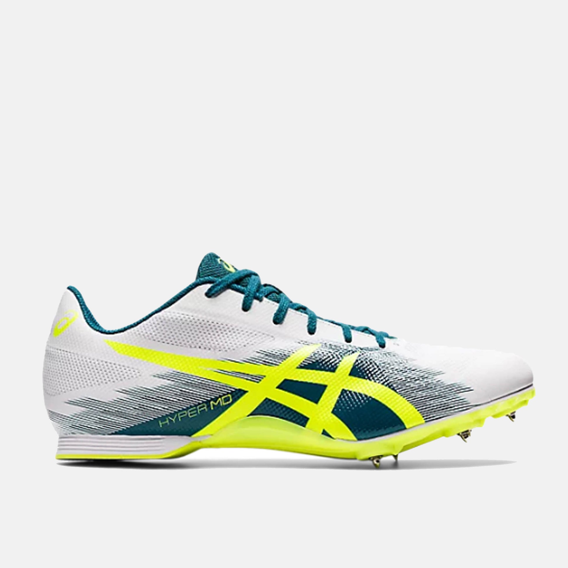 Side view of Asics Hyper MD 7 Distance Spikes.