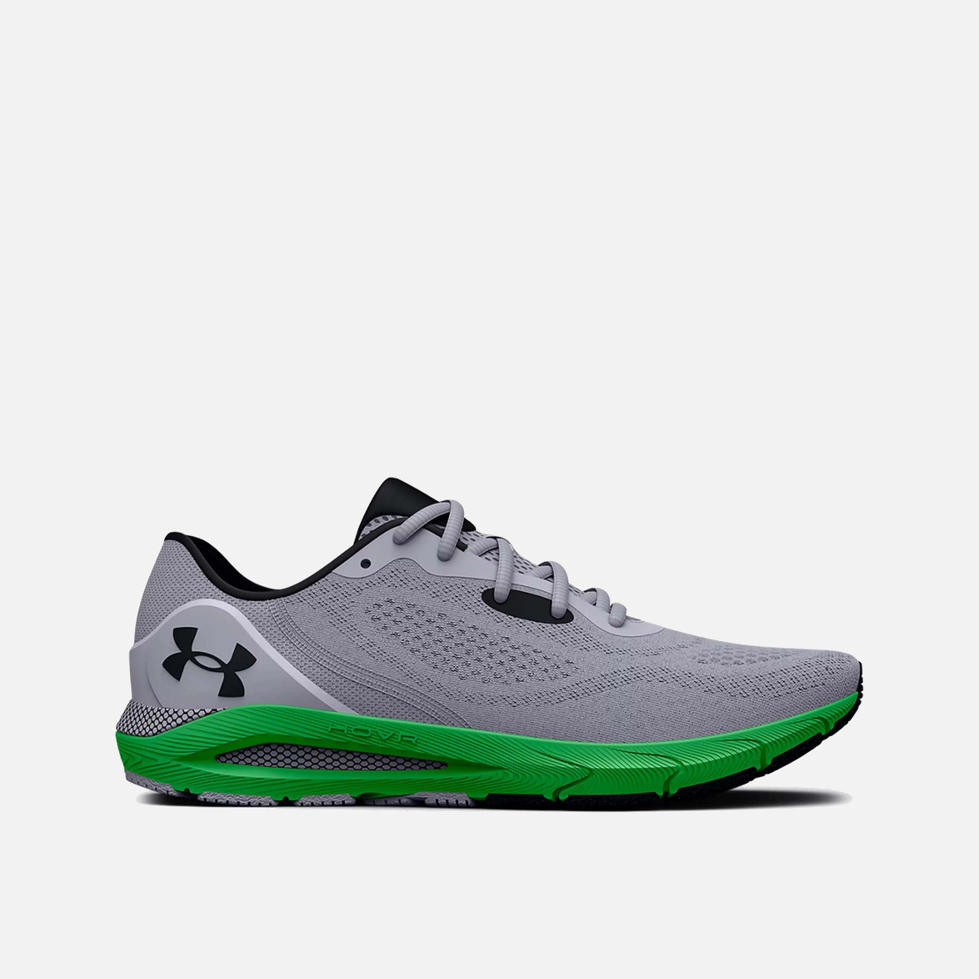 Men's UA HOVR™ Sonic 5 Running Shoes, Mod Grey/Green - SV SPORTS