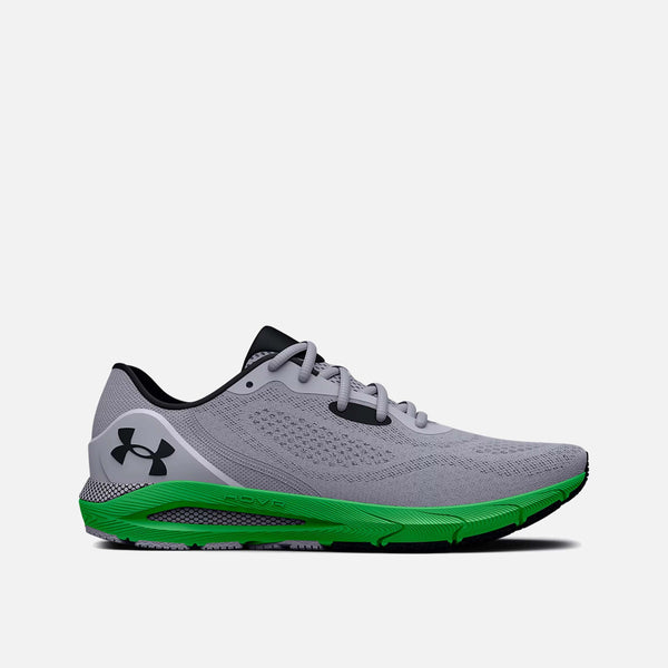 Men's UA HOVR™ Sonic 5 Running Shoes, Mod Grey/Green