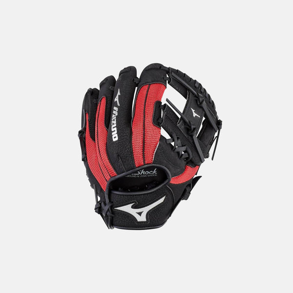 Prospect Series 10" PowerClose Baseball Glove, Black/Red
