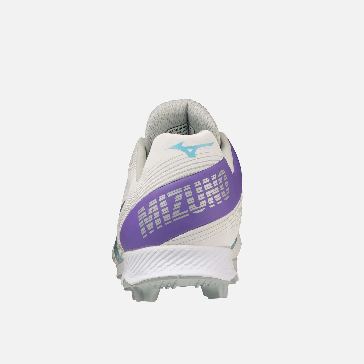 Rear view of Mizuno Youth Girl's Wave Finch Lightrevo Molded Softball Cleats.