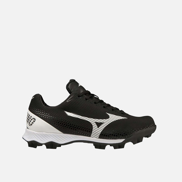 Youth Girl's Wave Finch Lightrevo Molded Softball Cleat, Black/White