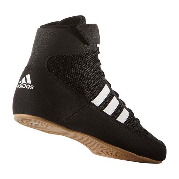 Rear view of Adidas Kids' HVC 2 Wrestling Shoes.