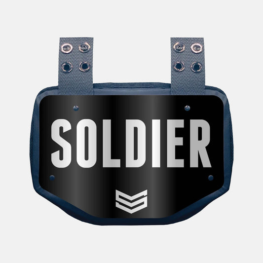 Soldier Football "Soldier" Backplate, Chrome/Black - SV SPORTS